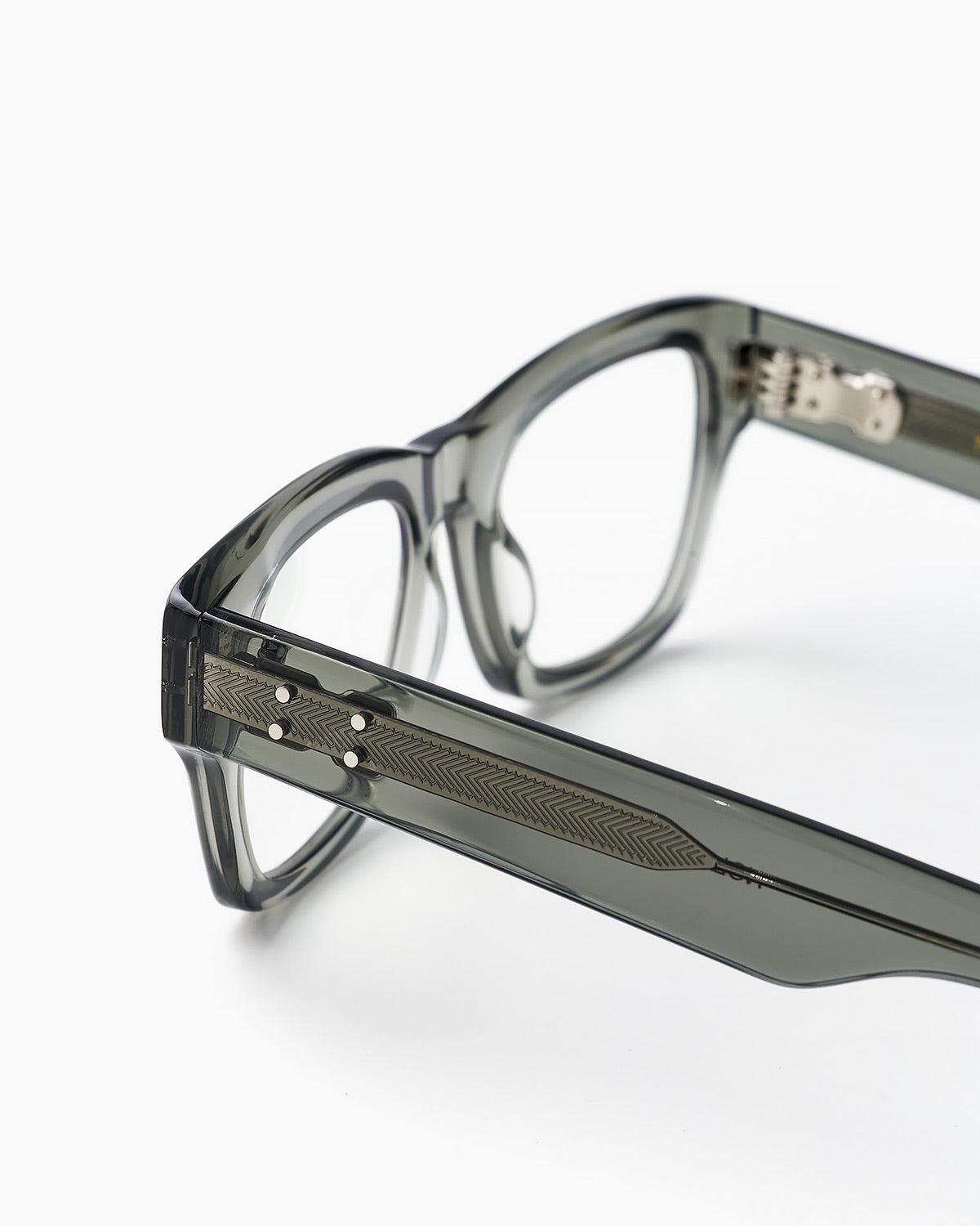 ME & JOE Nolan grey optical glasses – detailed view