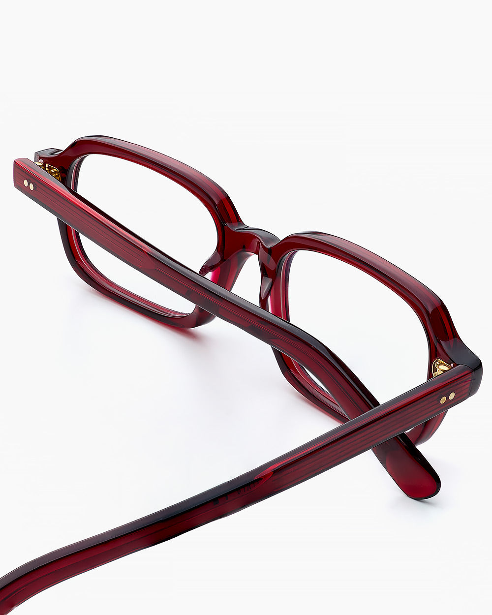 ME & JOE Jules burgundy optical glasses – angled view