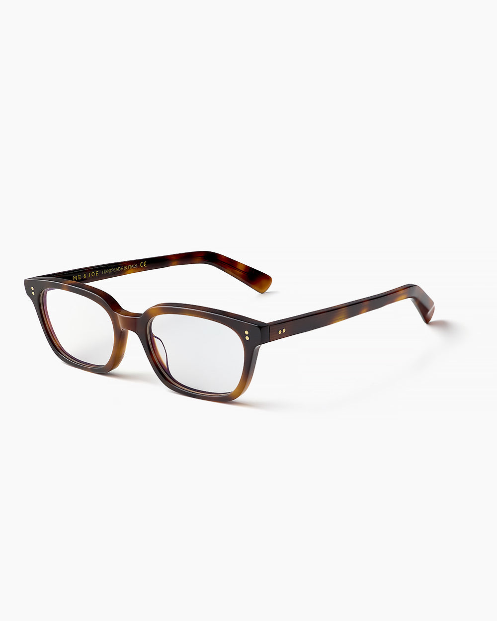 ME & JOE Alba tortoise optical glasses – three-quarter view