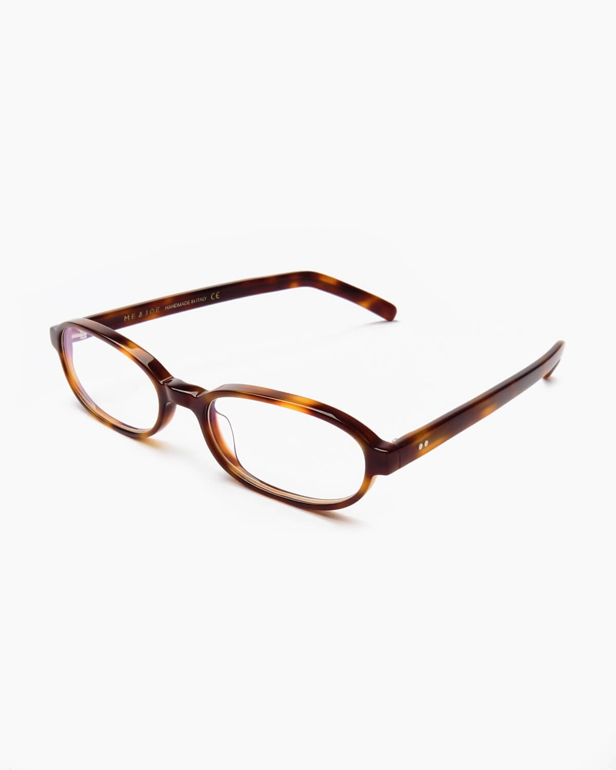 ME & JOE Iris tortoise optical glasses – three-quarter view