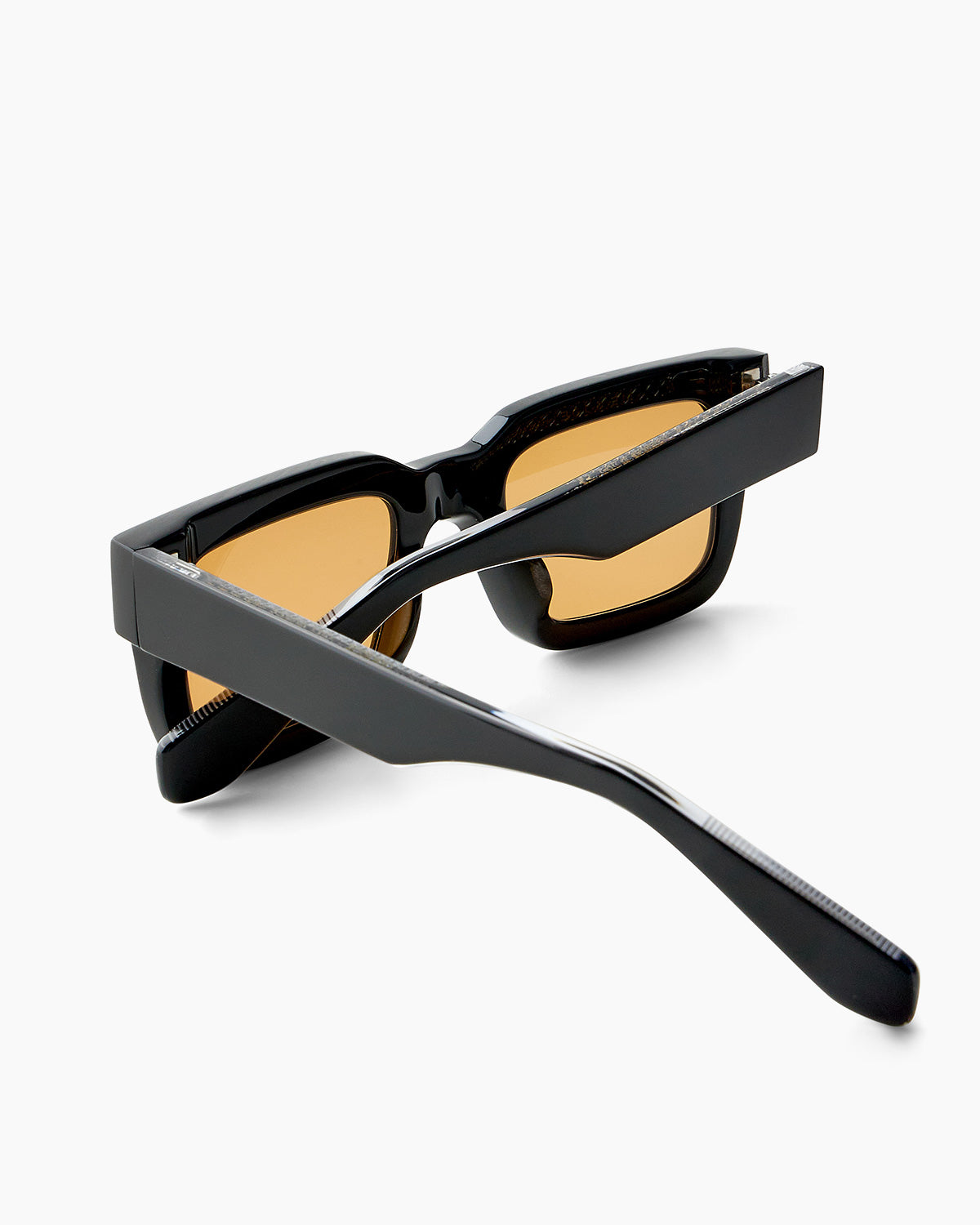 SUNGLASSES-WOMEN-MEN-UNISEX-COOPER-BLACK-CUSTOMLENSES-SUNSET-TEMPLE |BLACK CUSTOM LENSES-SUNSET
