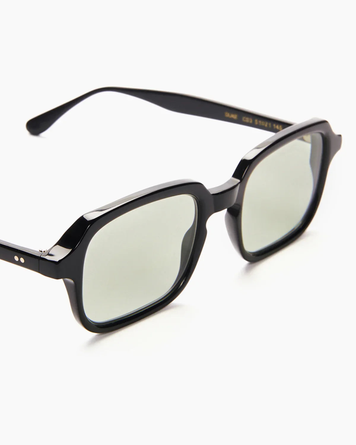 SUNGLASSES-WOMEN-MEN-UNISEX-DU_-BLACK-STUDIO-AVOCADO-DETAIL |BLACK CUSTOM LENSES-AVOCADO