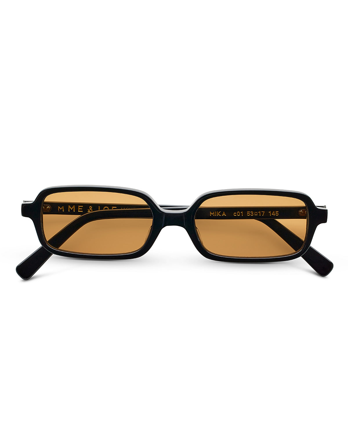 SUNGLASSES-WOMEN-MEN-UNISEX-CUSTOMLENSES-SUNSET-MIKA-BLACK-FRONT |BLACK CUSTOM LENSES-SUNSET-hover_woman