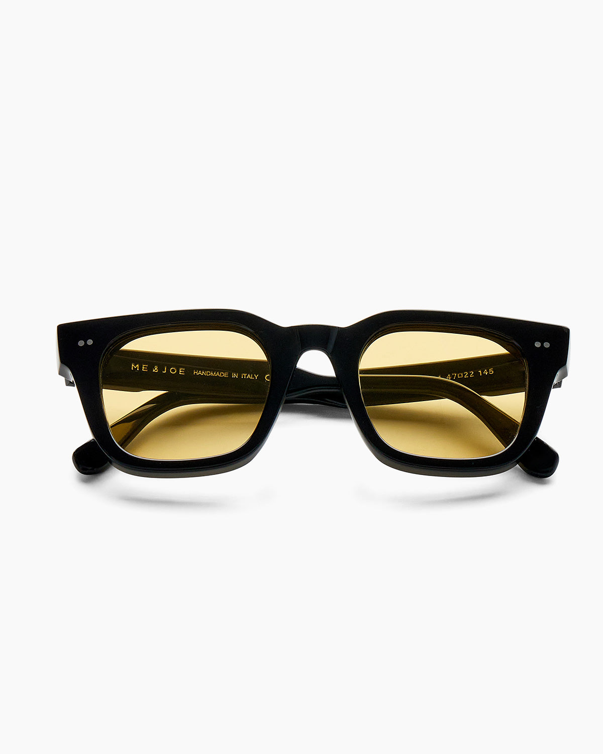 SUNGLASSES-WOMEN-MEN-UNISEX-ROBERT-BLACK-CUSTOMLENSES-PINA COLADA-FRONT |BLACK CUSTOM LENSES-PINA COLADA