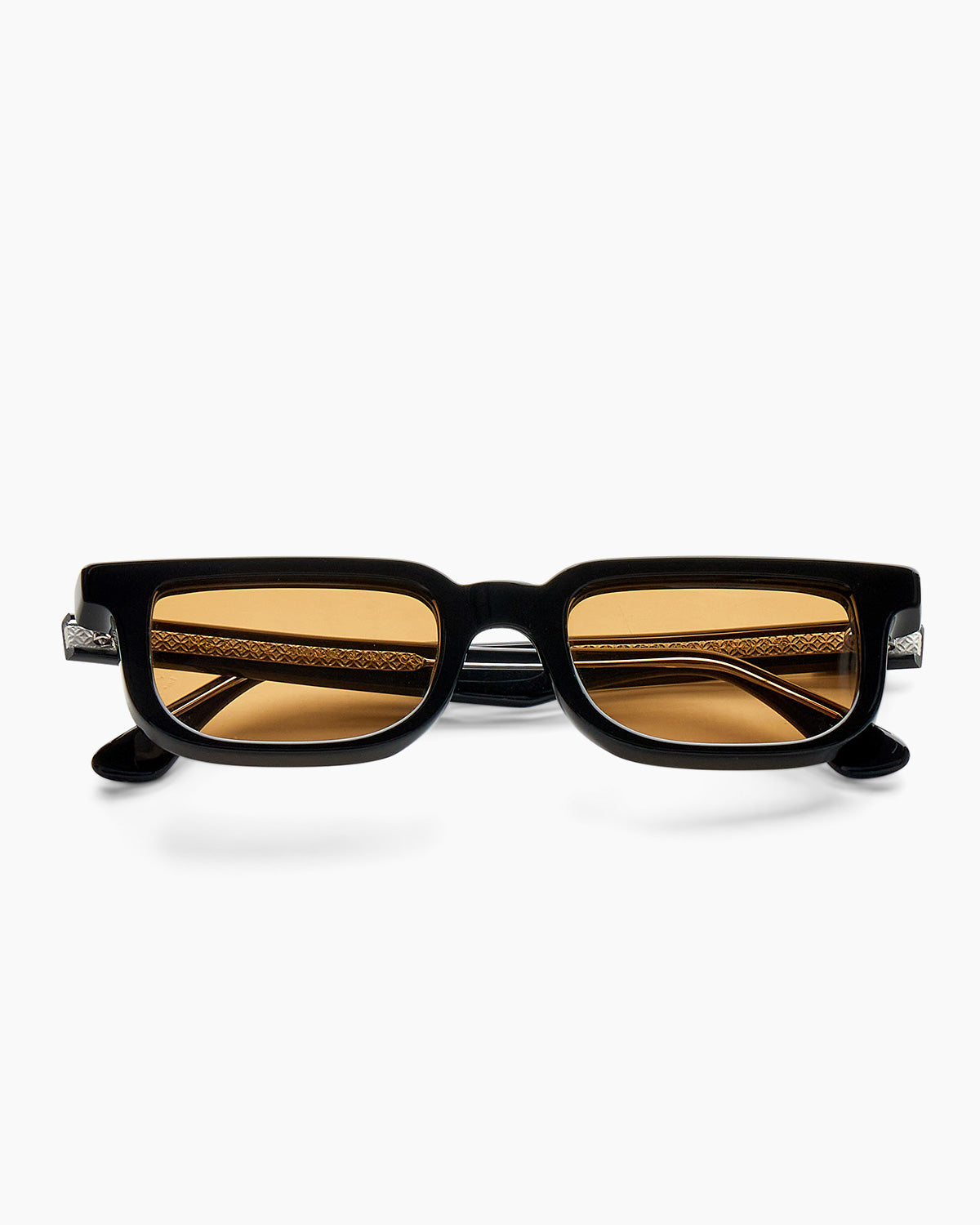 SUNGLASSES-WOMEN-MEN-UNISEX-WALKER-BLACK-CUSTOMLENSES-SUNSET-FRONT |BLACK CUSTOM LENSES-SUNSET