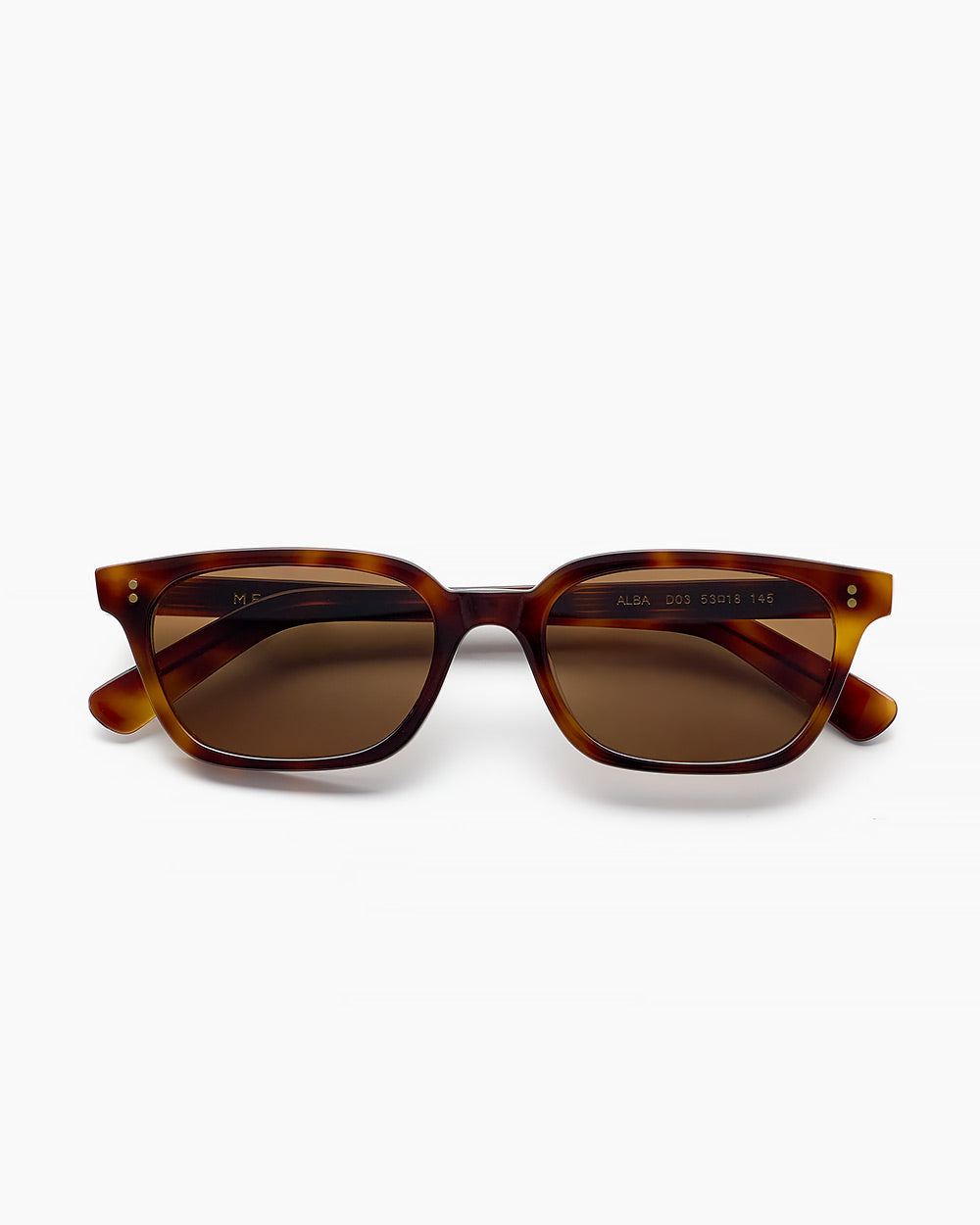 ME & JOE Alba classic tortoise sunglasses – front view