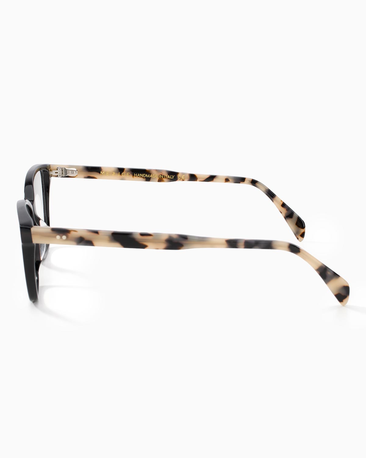 ME & JOE Amelie black stacciatella tortoise optical glasses -side view