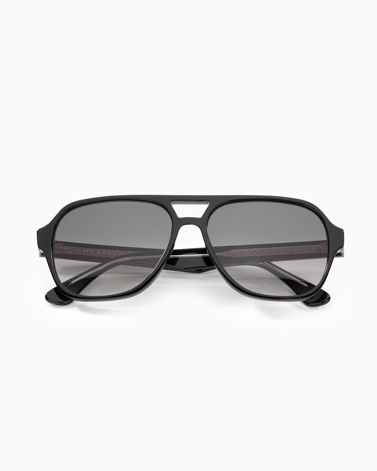ME & JOE Atlas Black sunglasses with grey gradient lenses – front view
