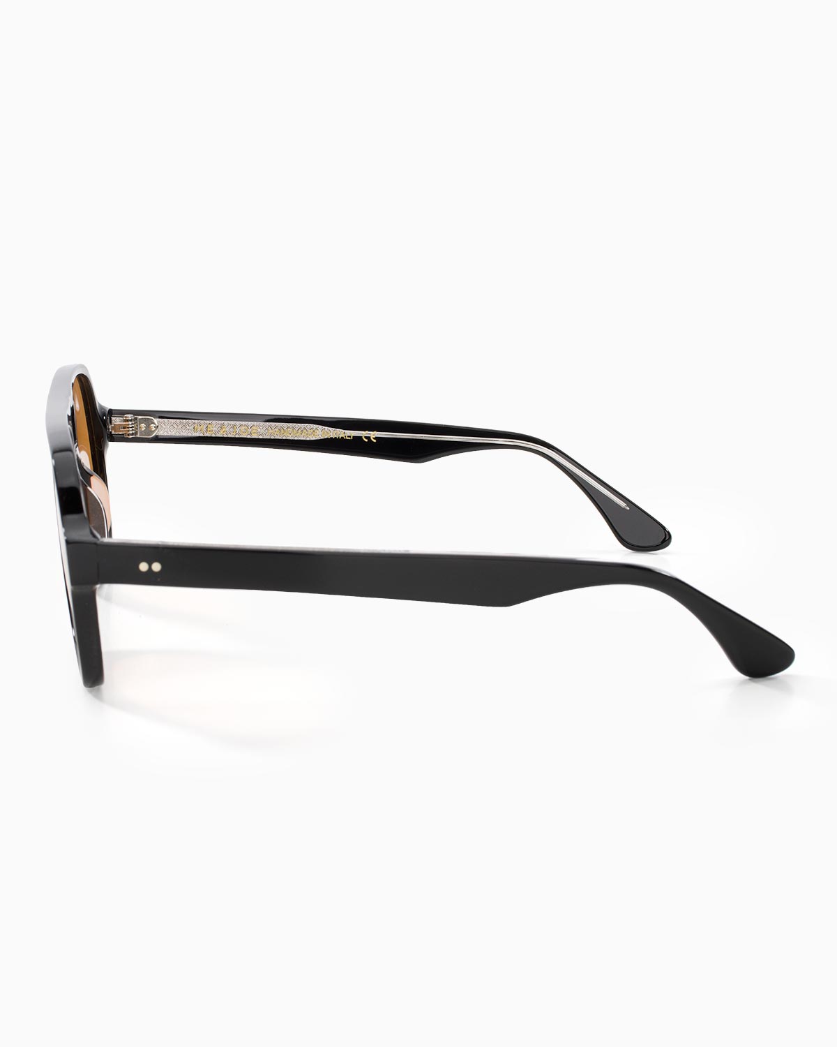 ME & JOE Atlas Black sunglasses with orange lenses – side view