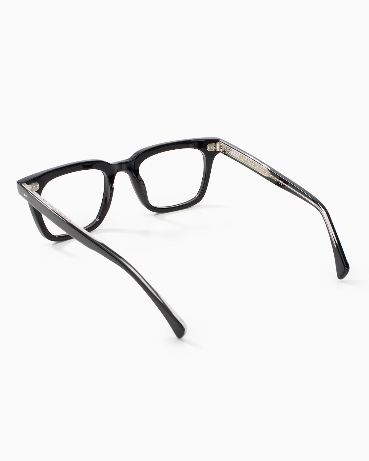ME & JOE Blair black optical glasses -rear three-quarter view