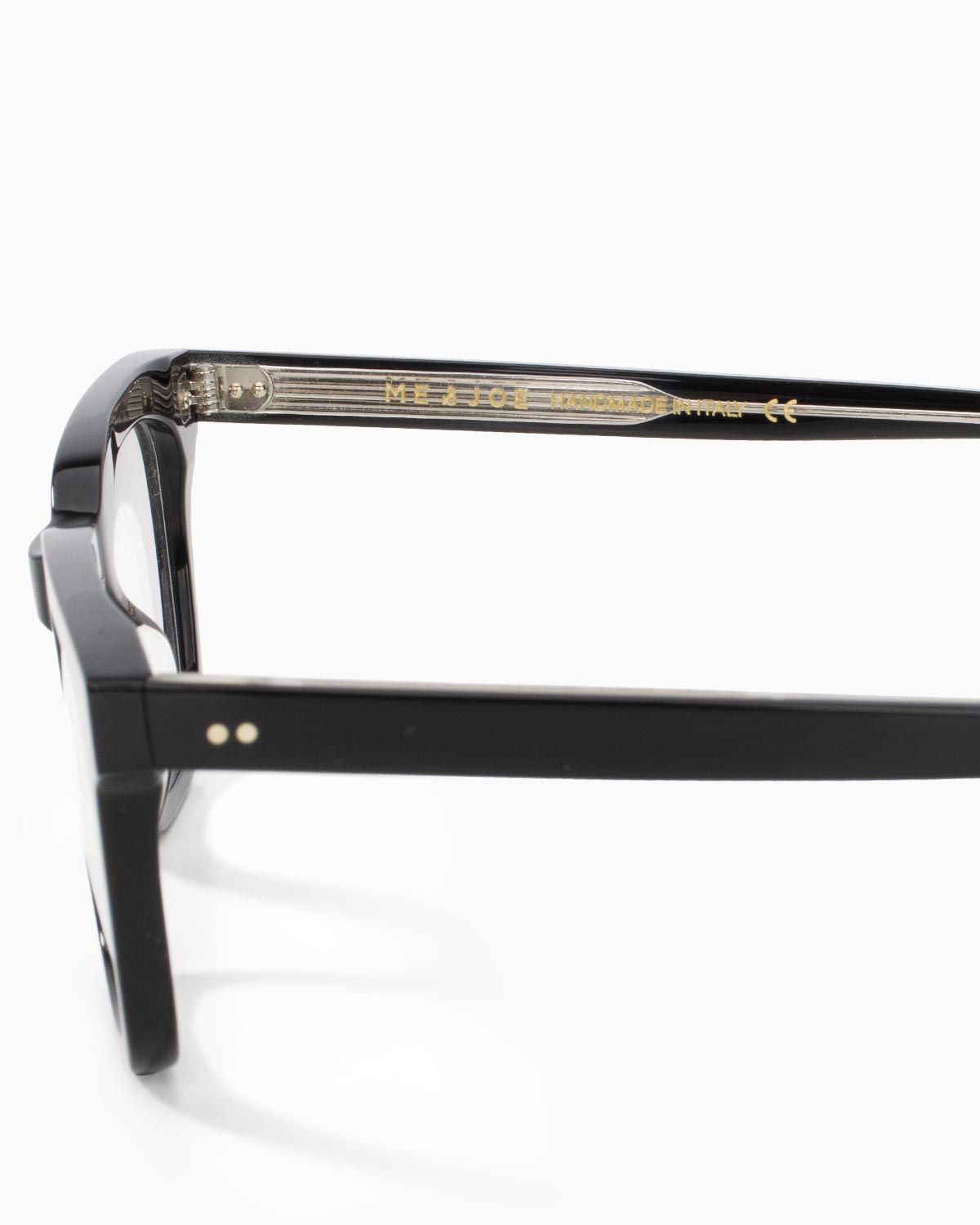 ME & JOE Blair black optical glasses - temple and logo detail