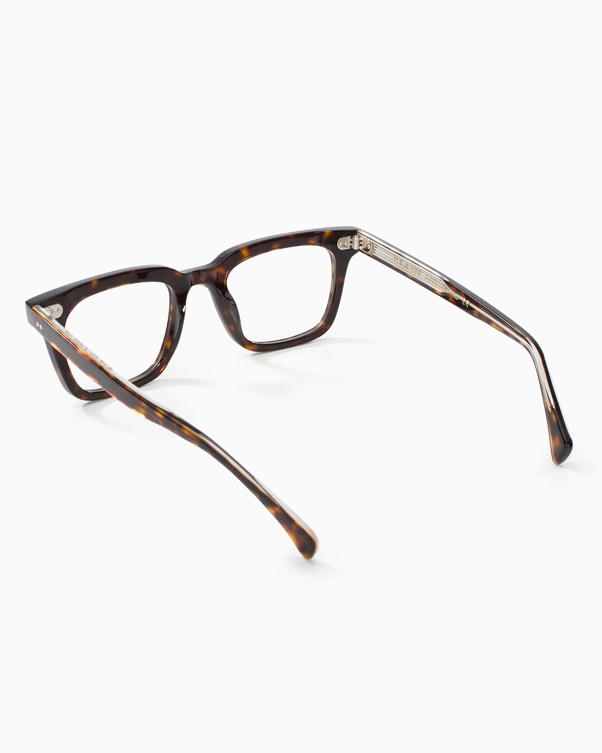 ME & JOE Blair tortoise optical glasses -rear three-quarter view