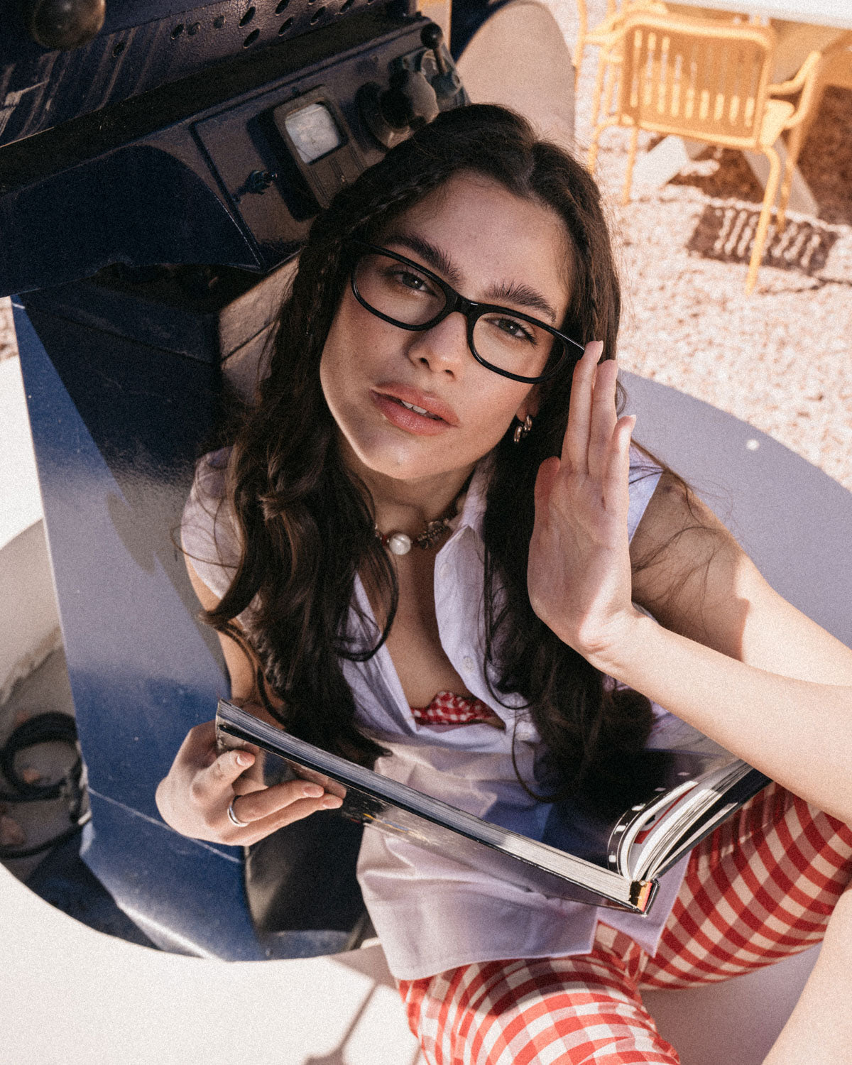 ME & JOE darya black optical glasses – front view