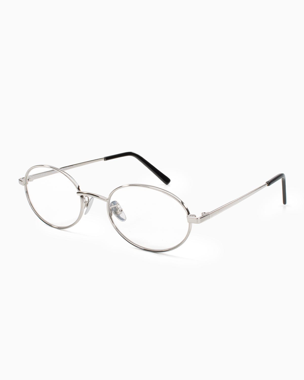 ME & JOE Elvie silver optical glasses – three-quarter view