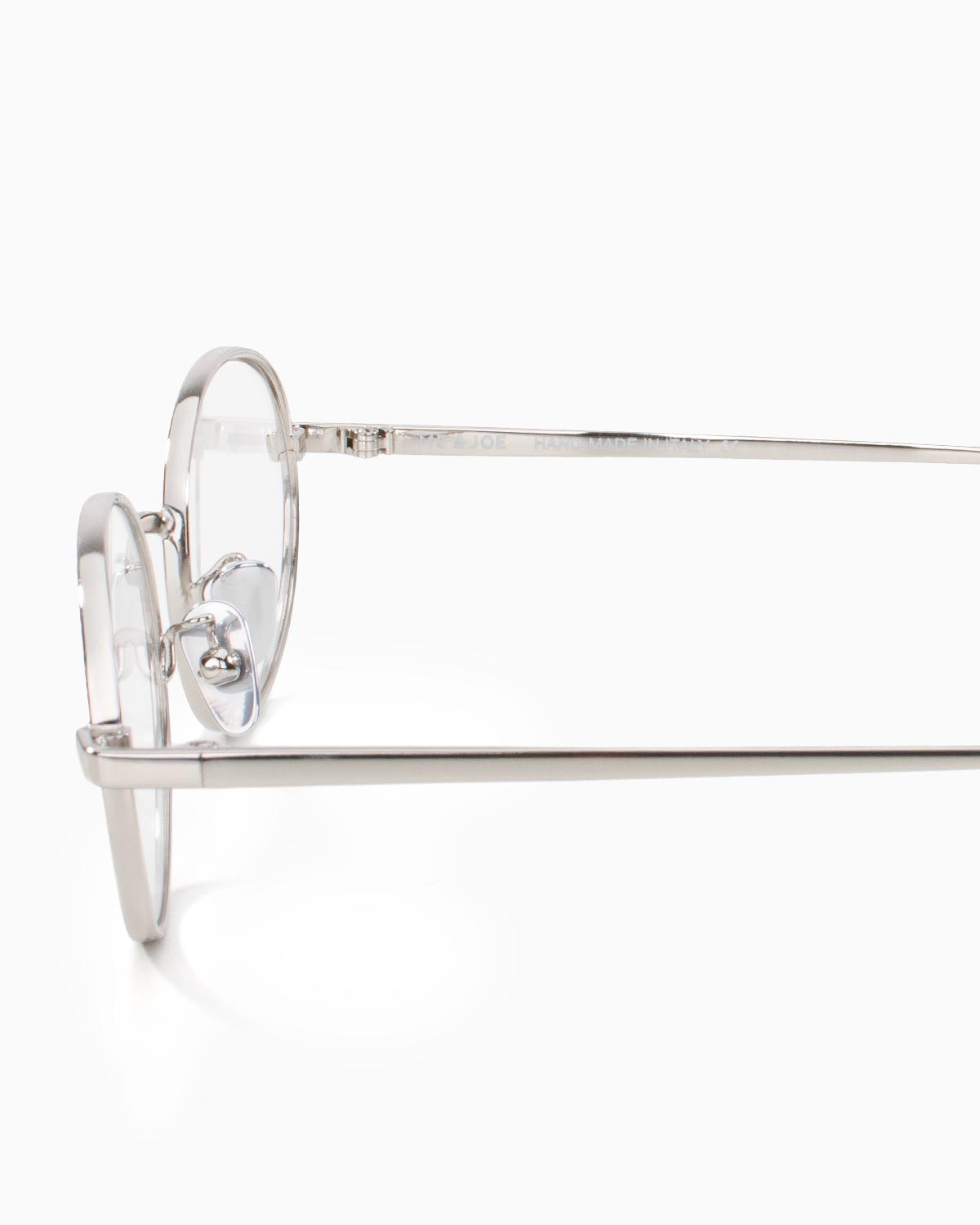 ME & JOE Elvie silver optical glasses – side view