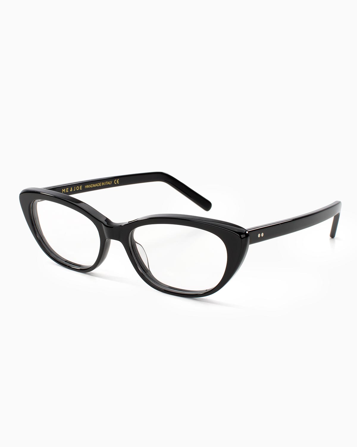 ME & JOE Emily black optical glasses – three-quarter view