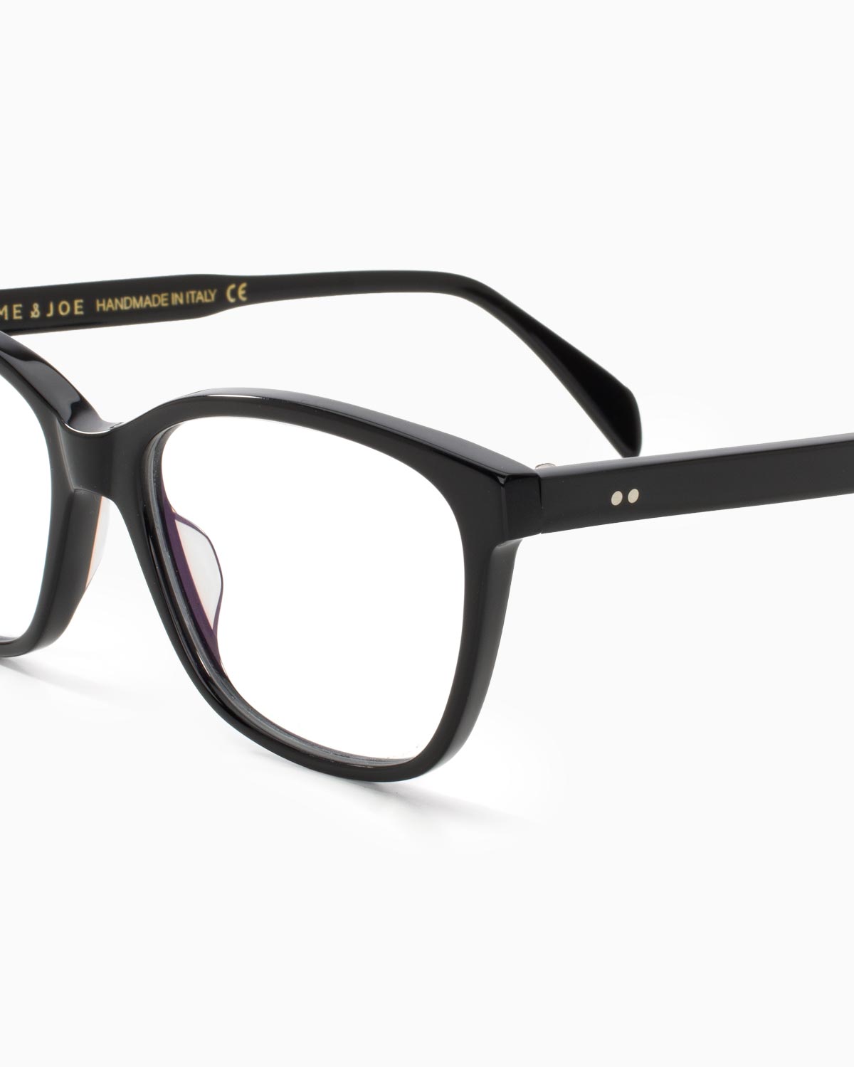 ME & JOE Erin black optical glasses – frame detail