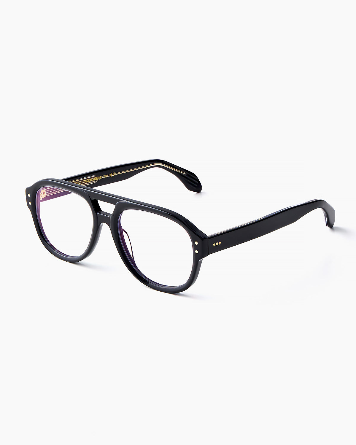 ME & JOE Ezra black optical glasses – three-quarter view
