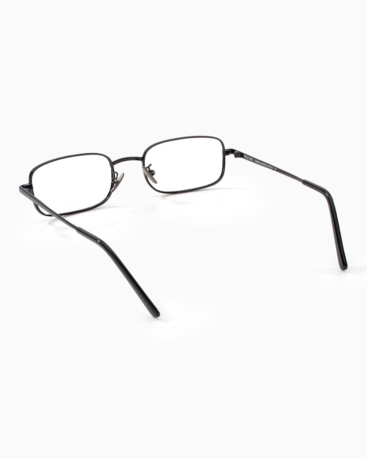 ME & JOE Luca Black optical glasses – rear three-quarter view
