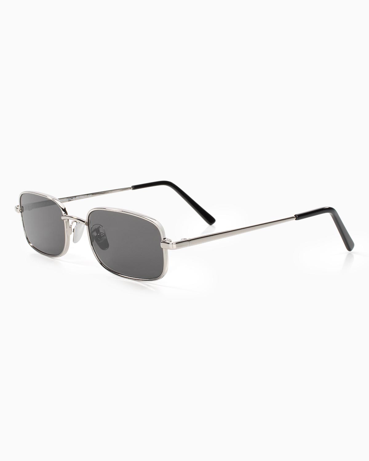 ME & JOE Luca silver sunglasses – front three-quarter view