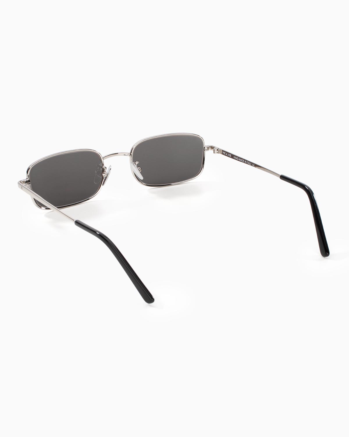 ME & JOE Luca silver sunglasses – rear three-quarter view