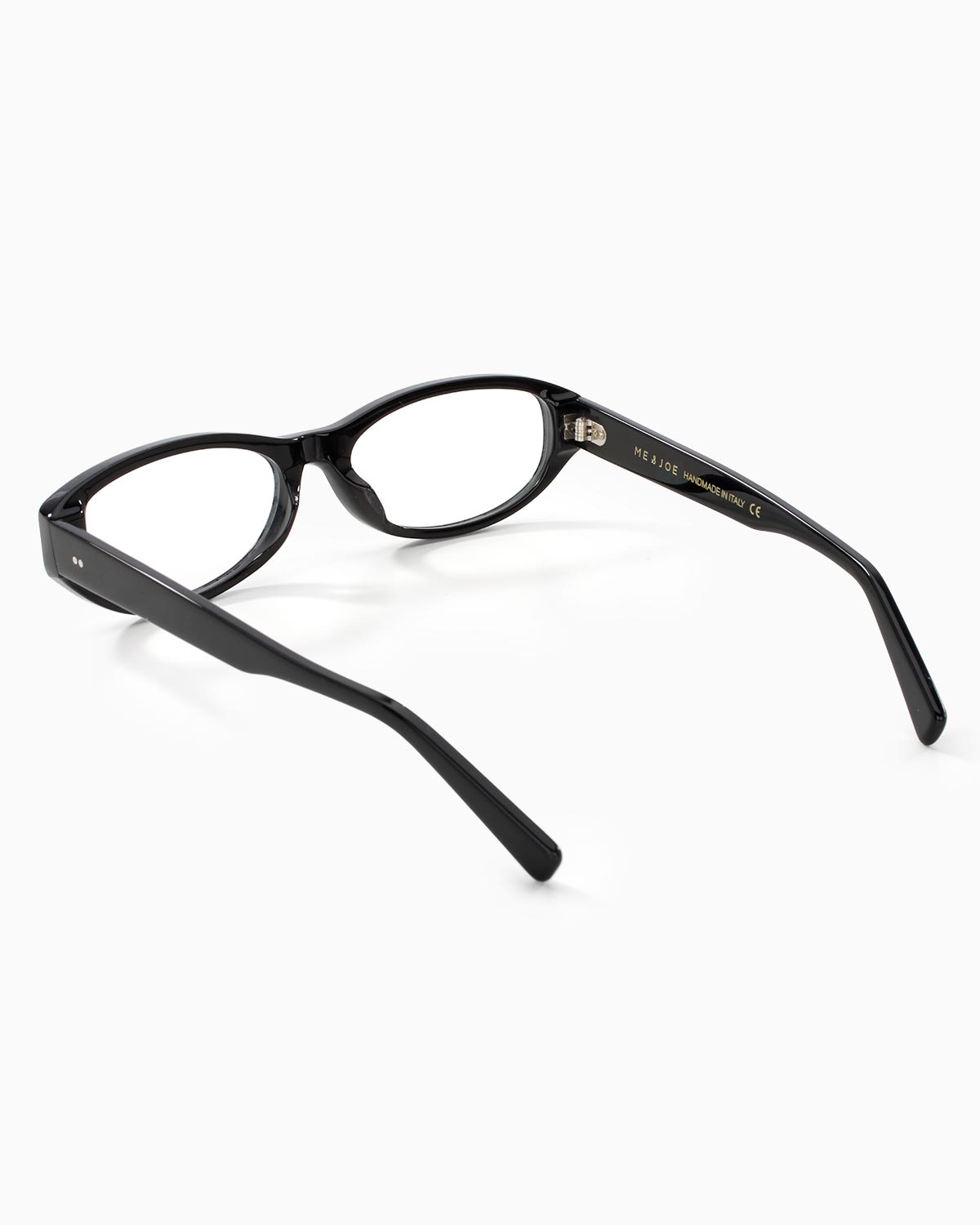 ME & JOE Muse black optical glasses – rear three-quarter view