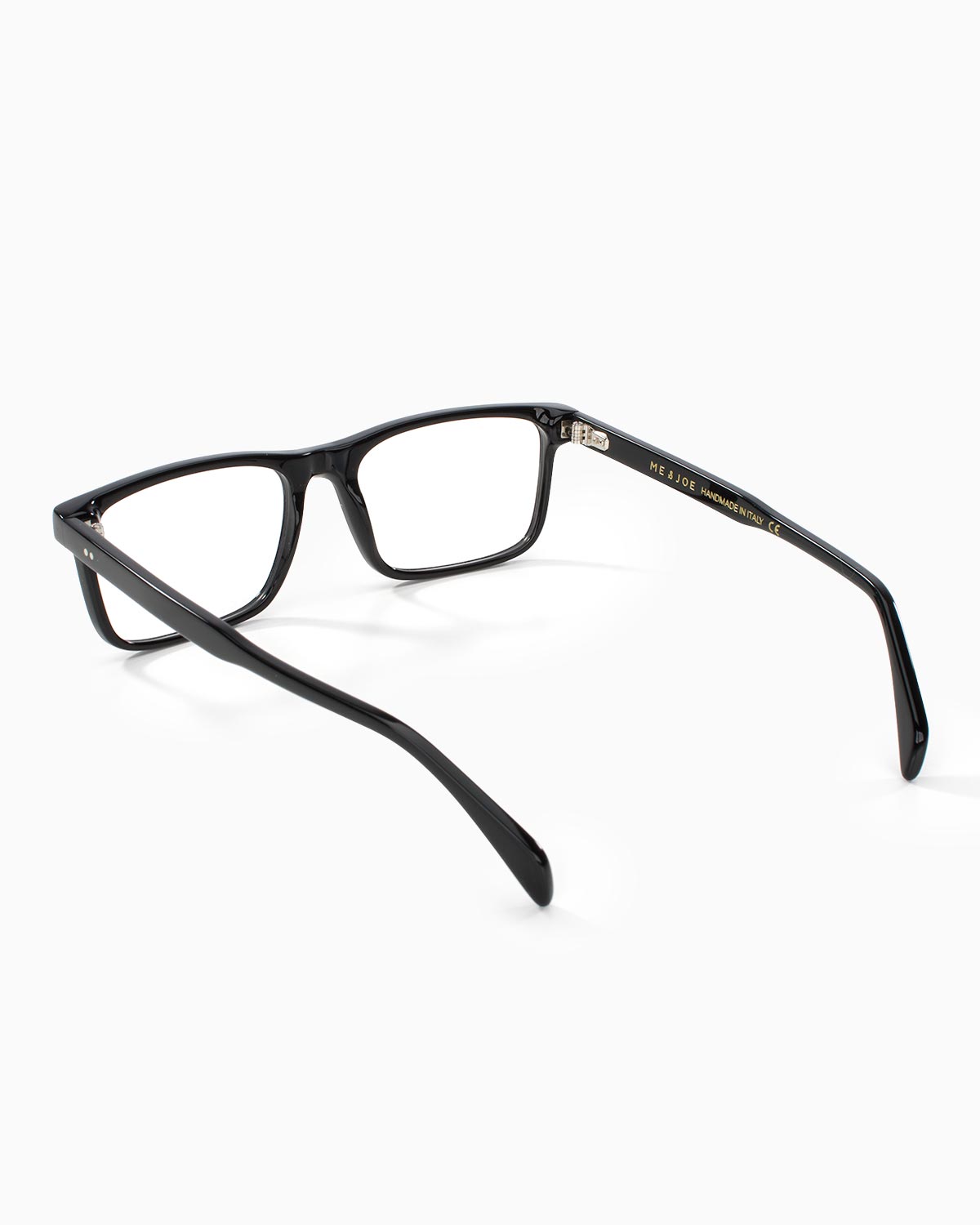 ME & JOE Nero black optical glasses -rear three-quarter view