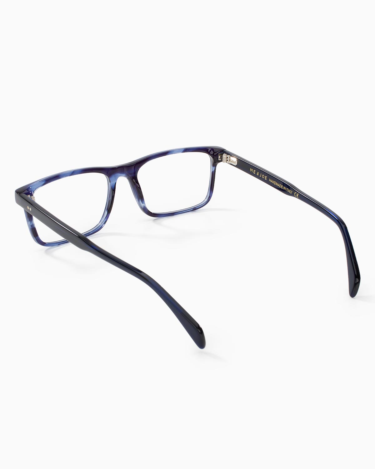 ME & JOE Nero crystal blue optical glasses -rear three-quarter view