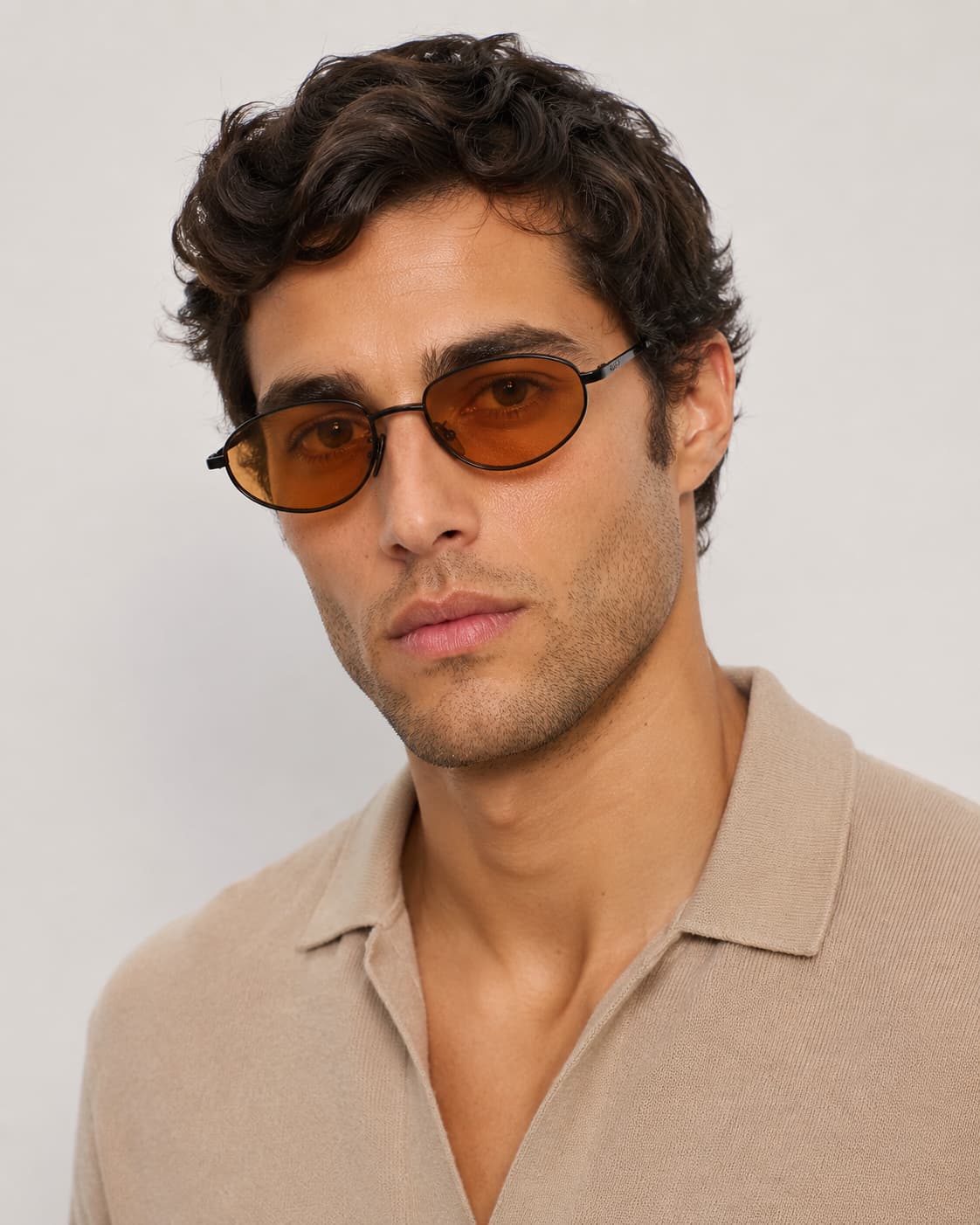Noma Black sunglasses with sunset lenses by ME & JOE worn on
male