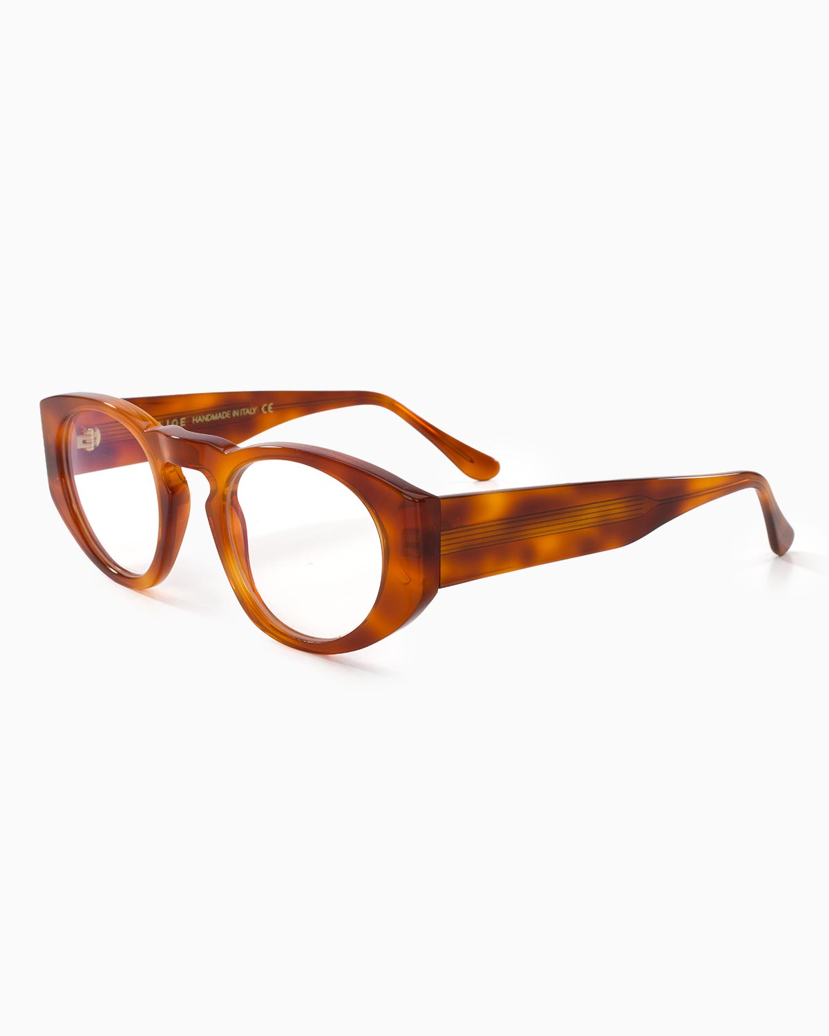 ME & JOE Onassis havana optical glasses – front three-quarter view