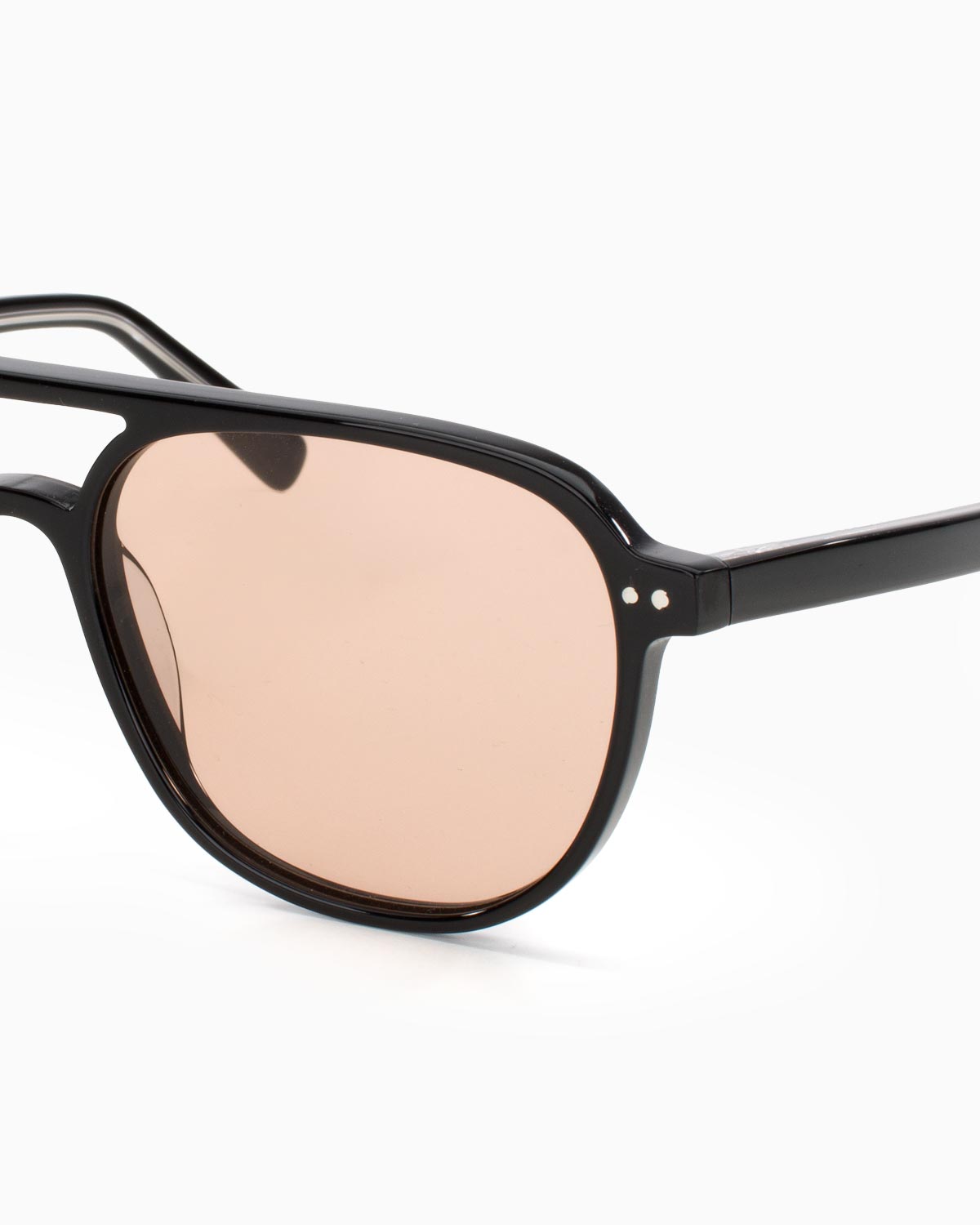 ME & JOE Rene black sunglasses with mocha lenses - detail view