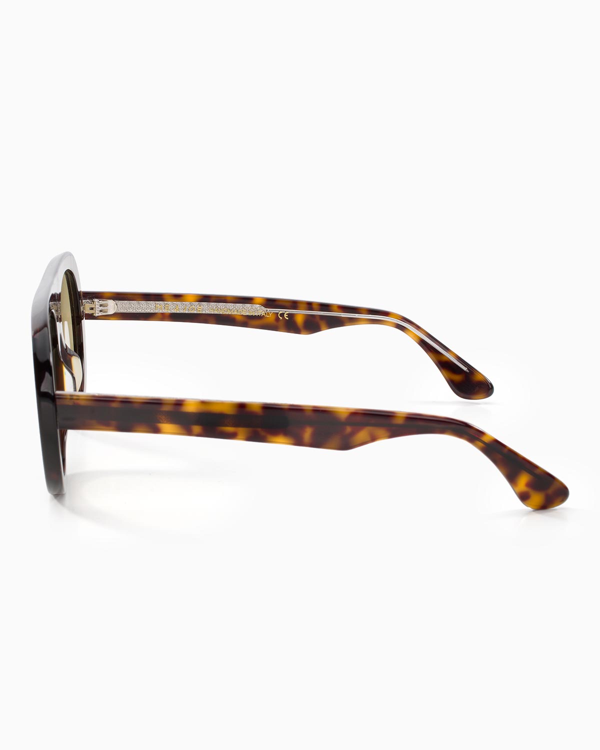 ME & JOE Riviera Tortoise sunglasses with amber lenses – side view