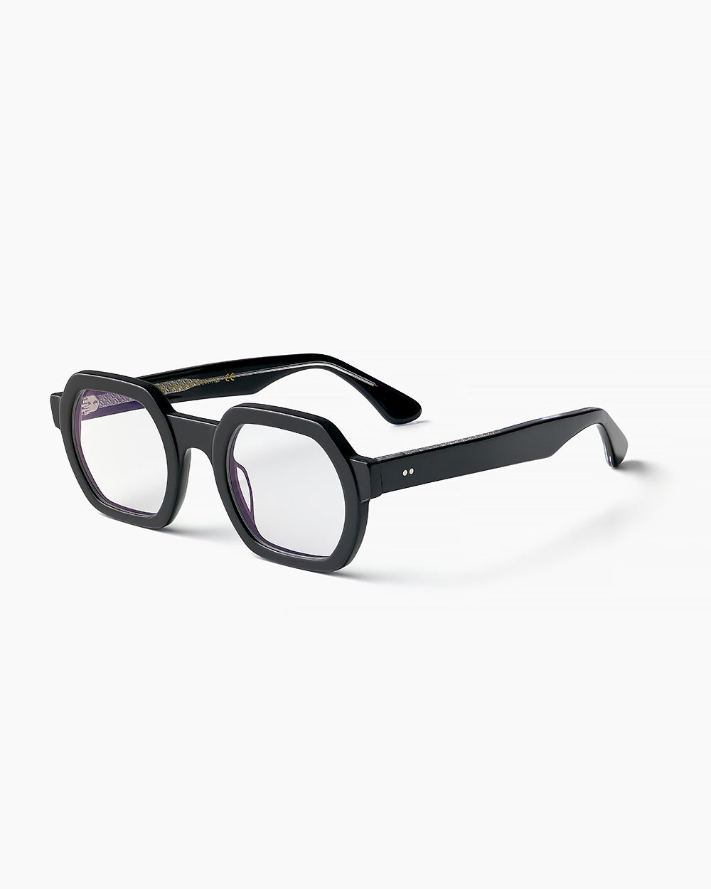 ME & JOE Sandro black optical glasses – three-quarter view