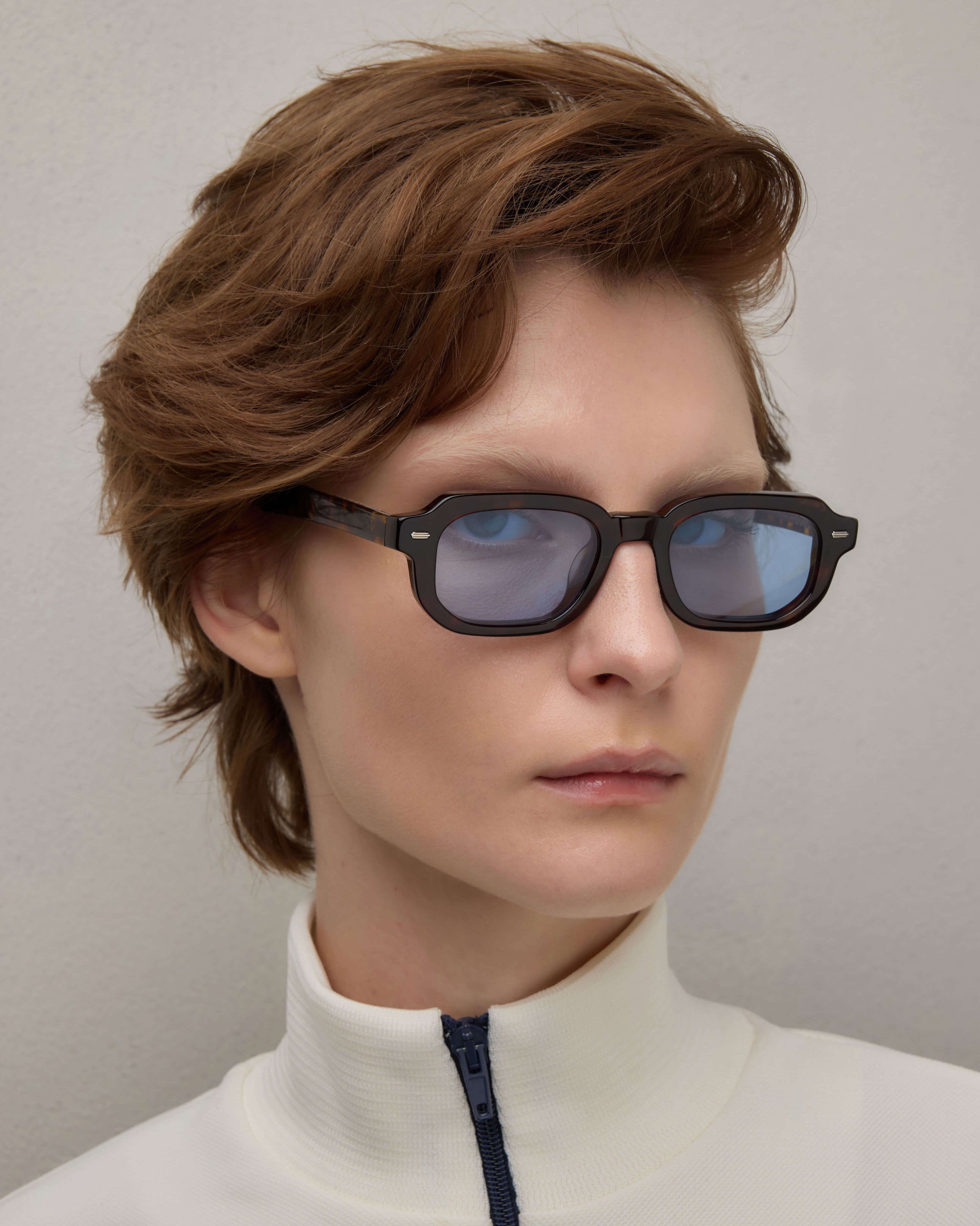 SUNGLASSES-WOMEN-MEN-UNISEX-DRAKE-TORTOISE-CUSTOMLENSES-BLUE JEAN-FRONT-|TORTOISE CUSTOM LENSES-BLUE JEAN