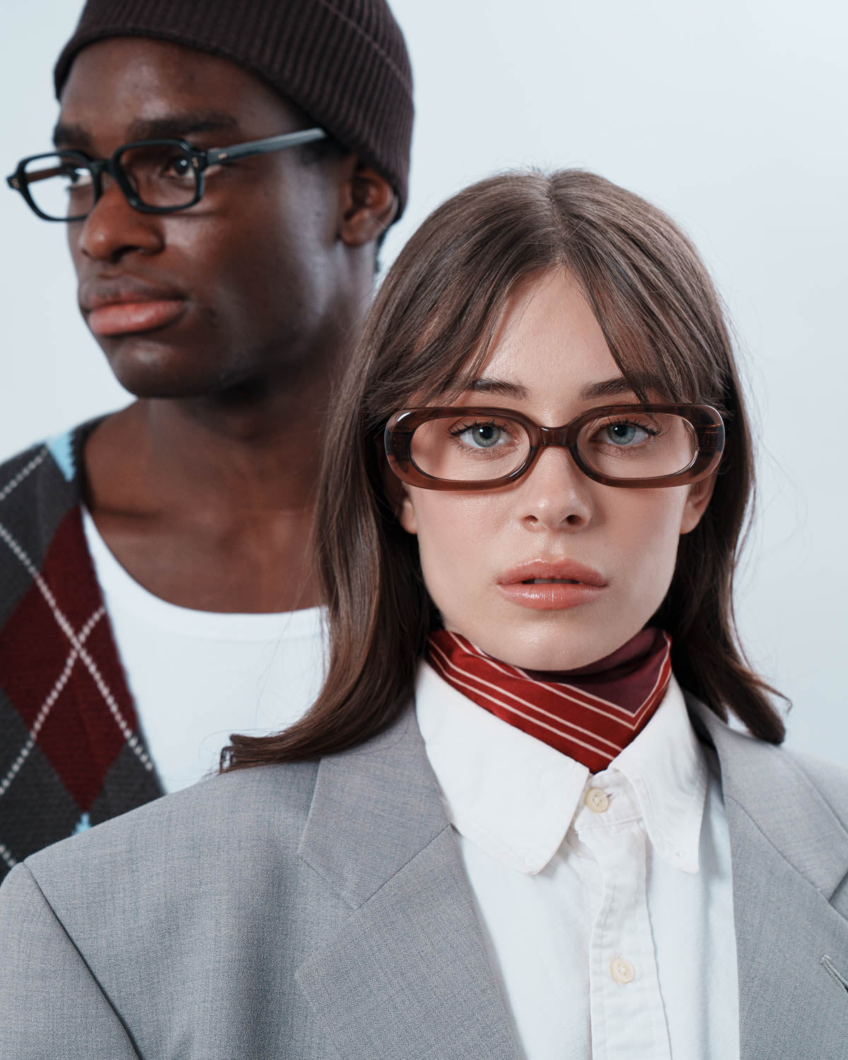 ME & JOE Gaby mocha optical glasses – front view