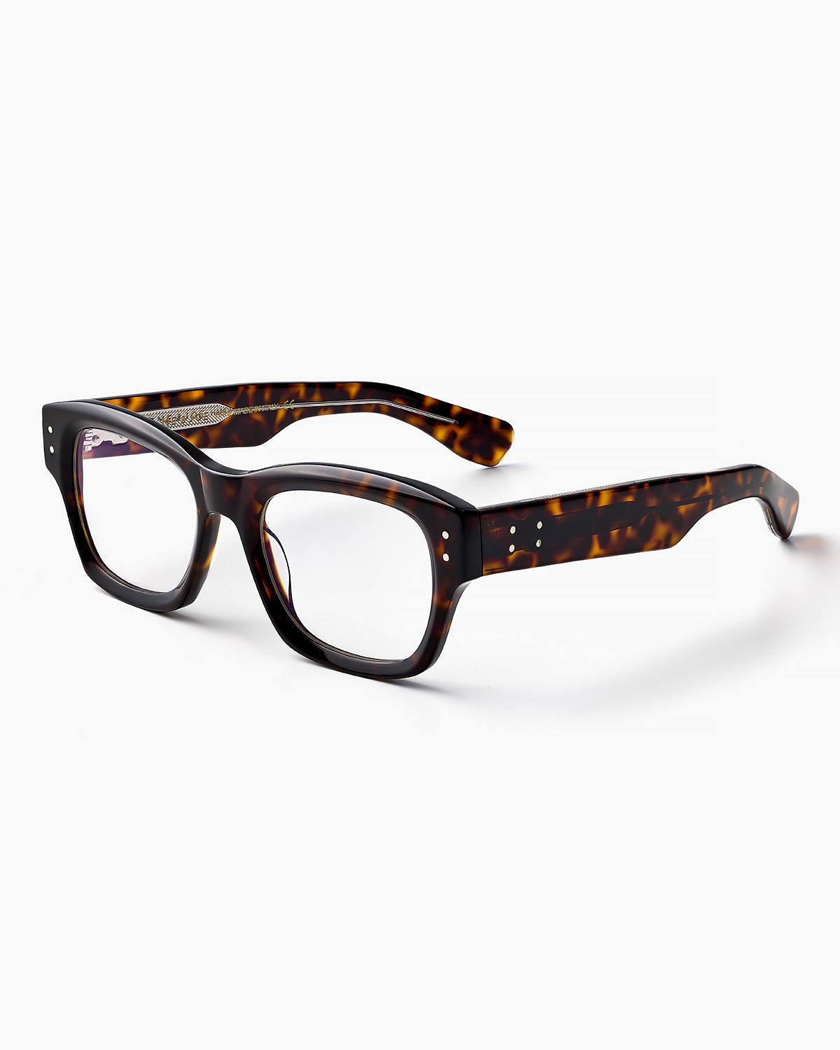 ME & JOE Nolan tortoise optical glasses – three-quarter view