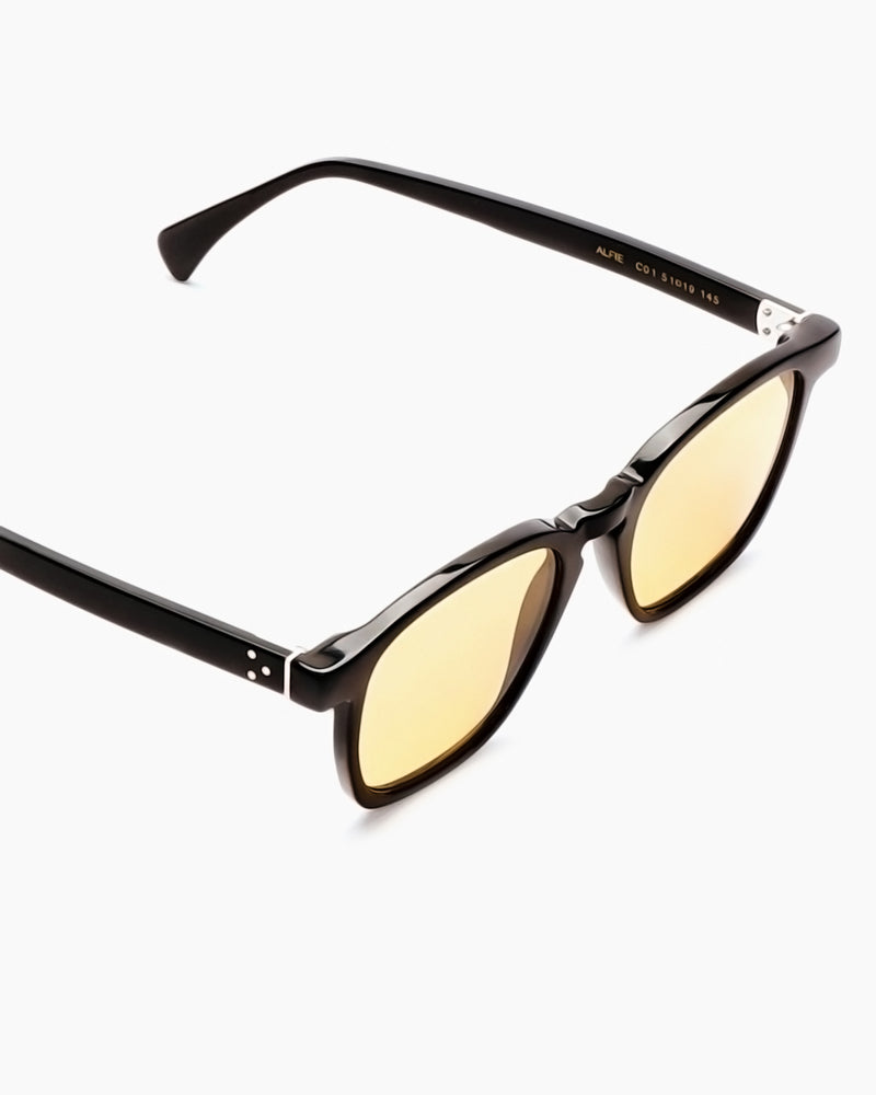 SUNGLASSES-WOMEN-MEN-UNISEX-ALFIE-STUDIO-BLACK-YELLOW-DETAIL