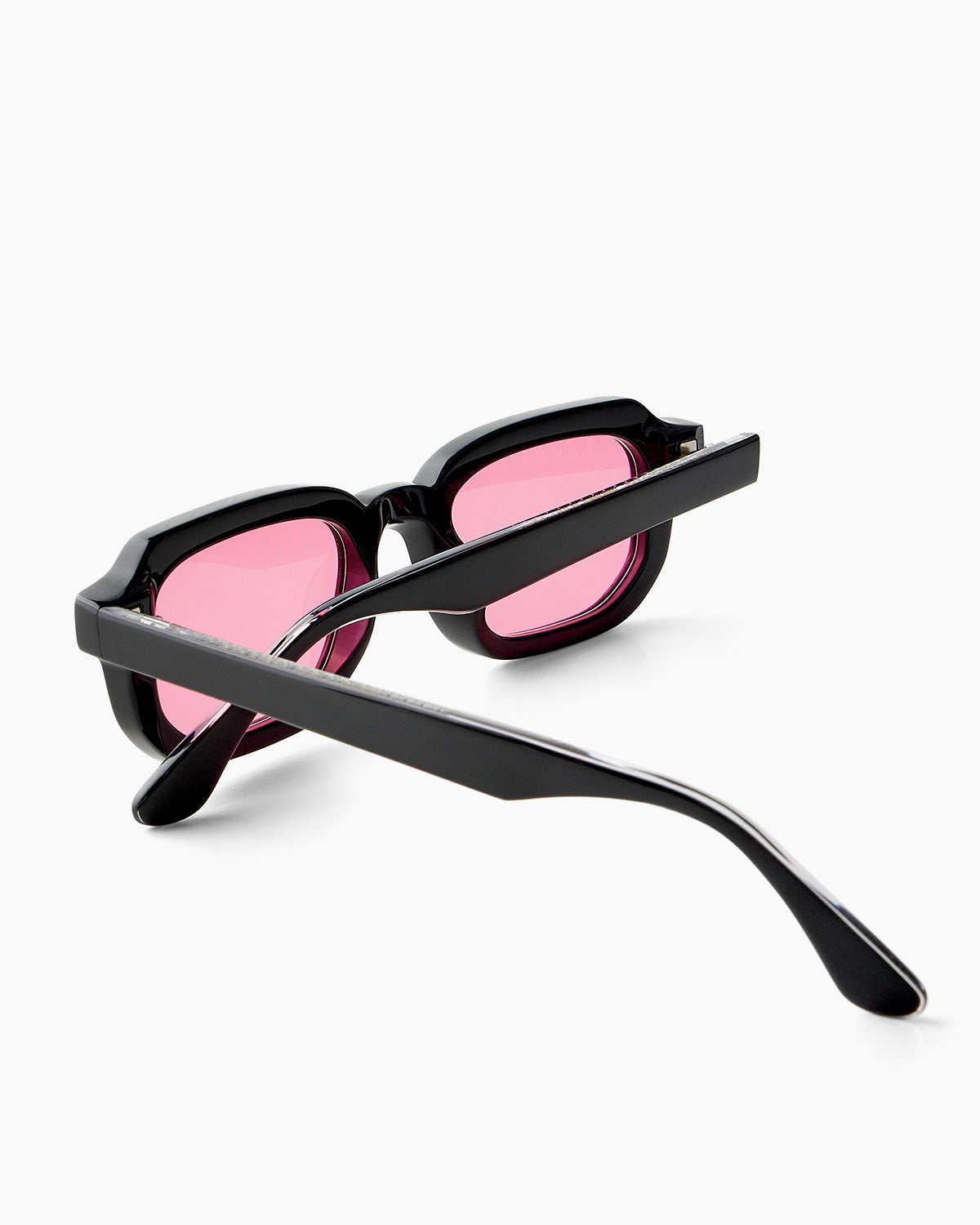 SUNGLASSES-WOMEN-MEN-UNISEX-DRAKE-BLACK-CUSTOMLENSES-FLAMINGO-DETAIL |BLACK CUSTOM LENSES-FLAMINGO