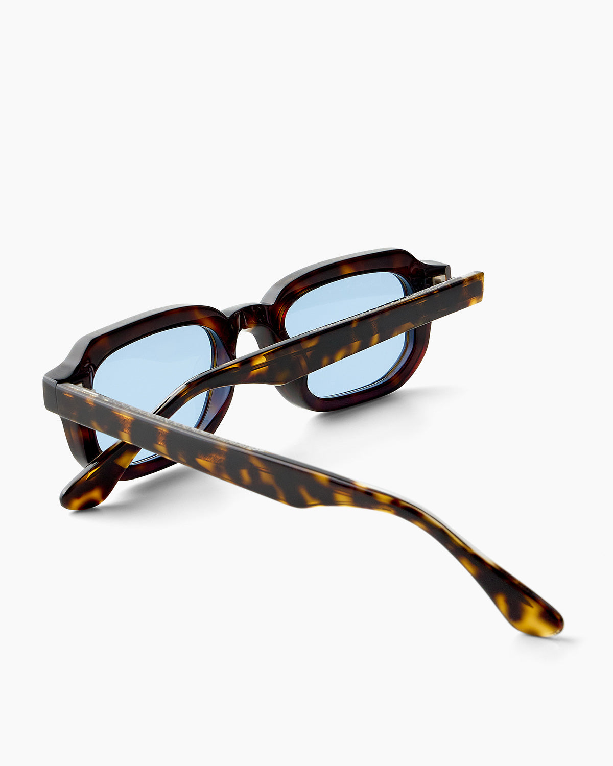 SUNGLASSES-WOMEN-MEN-UNISEX-DRAKE-TORTOISE-CUSTOMLENSES-BLUE JEAN-DETAIL |TORTOISE CUSTOM LENSES-BLUE JEAN