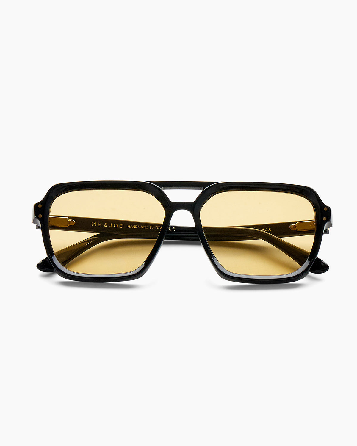 SUNGLASSES-WOMEN-MEN-UNISEX-MADISON-BLACK-CUSTOMLENSES-PINA COLADA-FRONT|BLACK CUSTOM LENSES-PINA COLADA