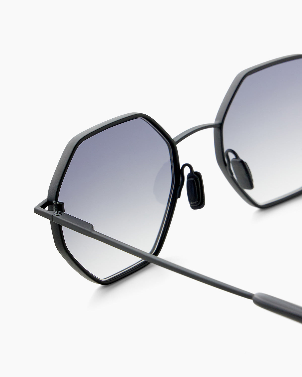SUNGLASSES-WOMEN-MEN-UNISEX-OTTAGONALE-BLACK-TEMPLE |BLACK