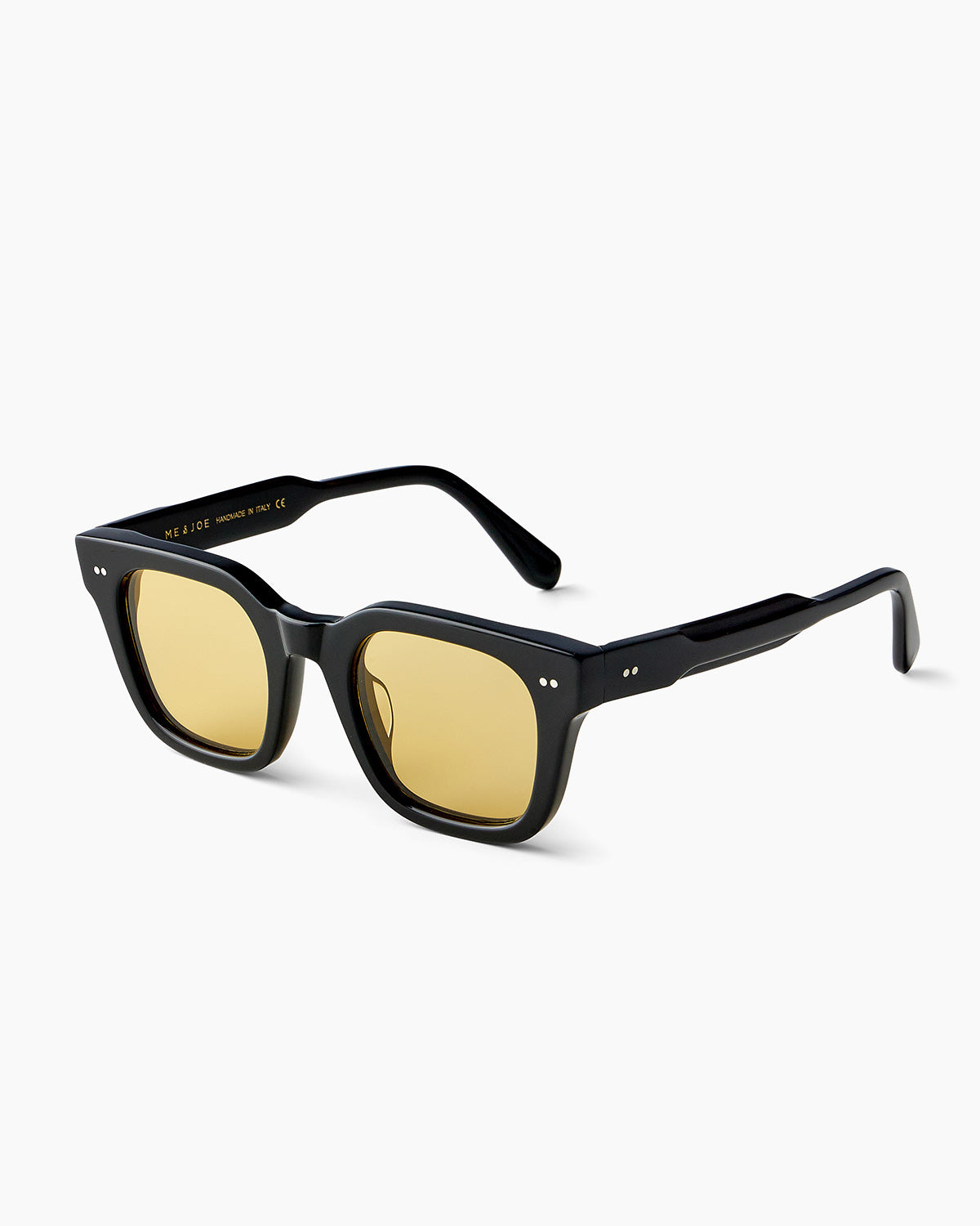 SUNGLASSES-WOMEN-MEN-UNISEX-ROBERT-BLACK-CUSTOMLENSES-PINA COLADA-SIDE |BLACK CUSTOM LENSES-PINA COLADA