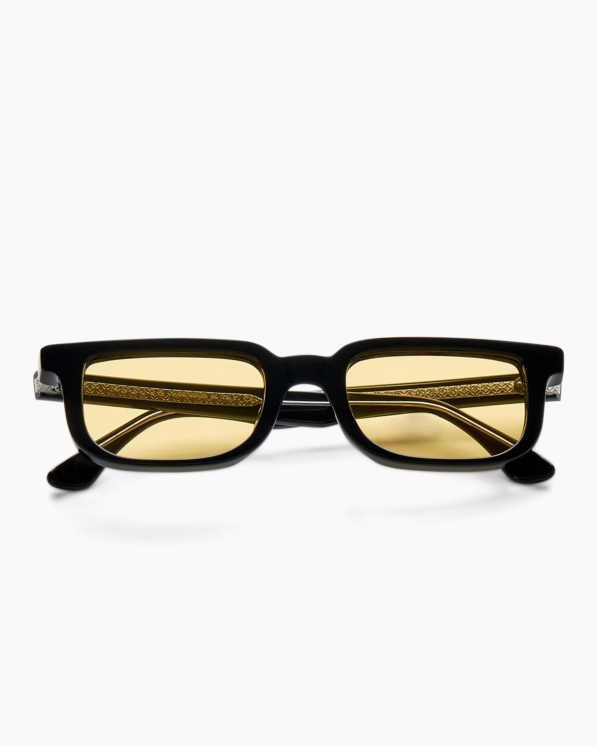 SUNGLASSES-WOMEN-MEN-UNISEX-WALKER-BLACK-CUSTOMLENSES-PINA COLADA-FRONT |BLACK CUSTOM LENSES-PINA COLADA