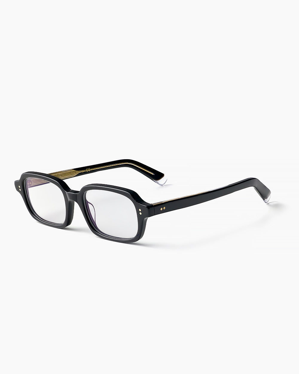 ME & JOE Jules black optical glasses – three-quarter view