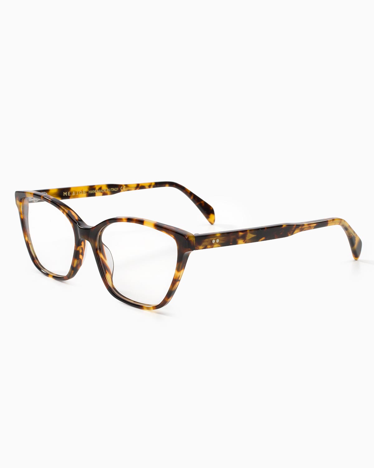 ME & JOE Amelie spiced tortoise optical glasses -front three-quarter view