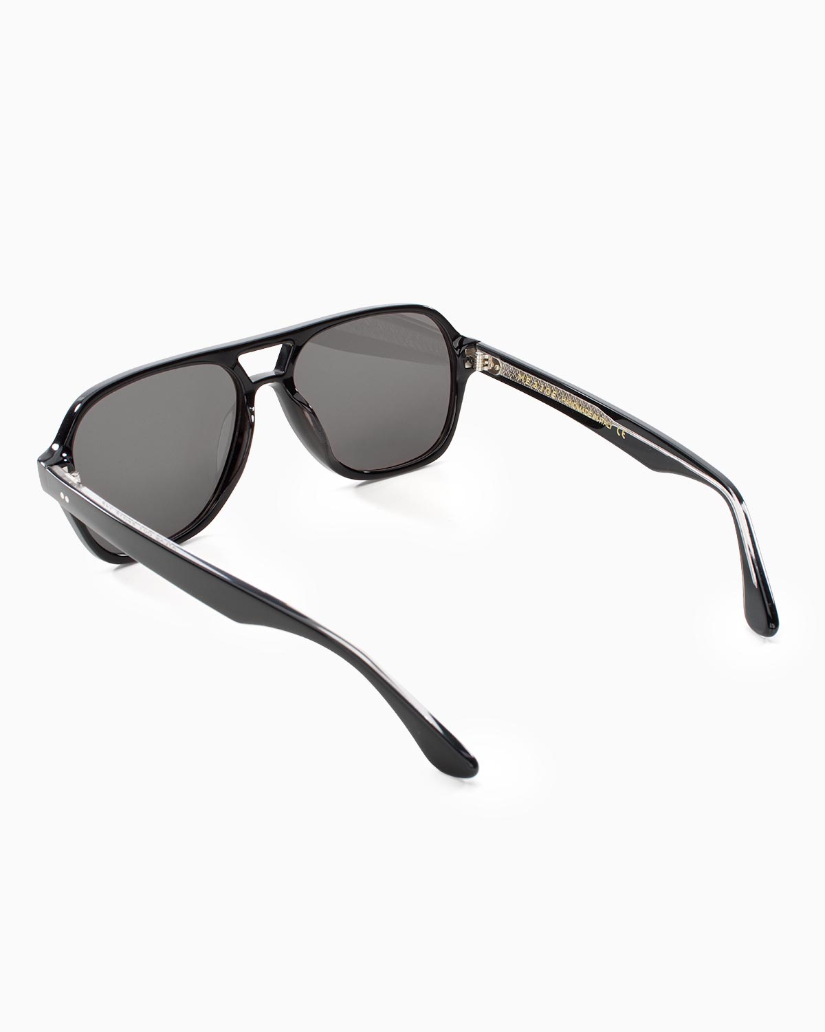 ME & JOE Atlas Black sunglasses – rear three-quarter view
