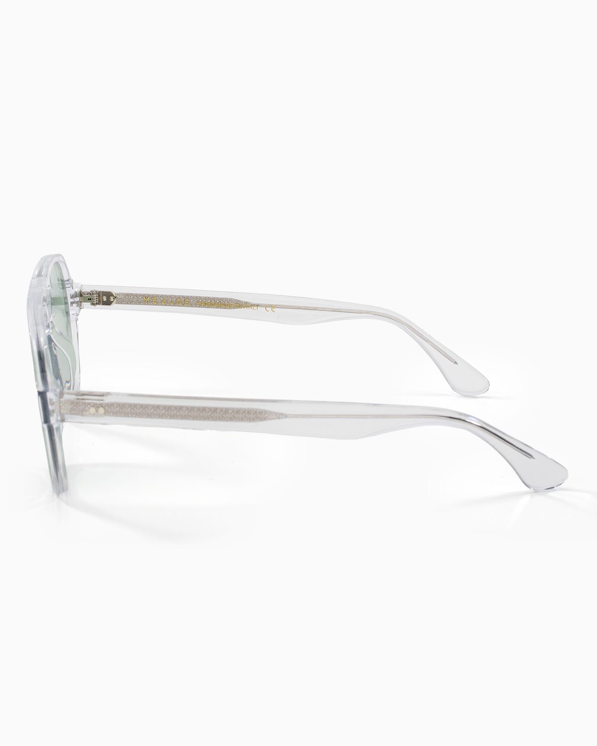 ME & JOE Atlas Clear sunglasses with light green lenses – side view