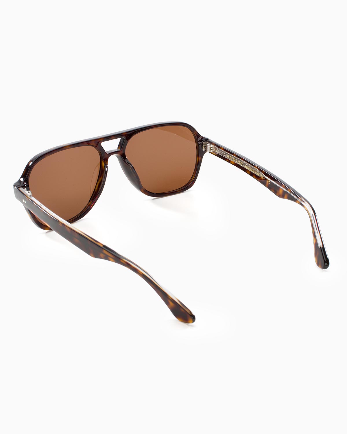 ME & JOE Atlas tortoise sunglasses – rear three-quarter view