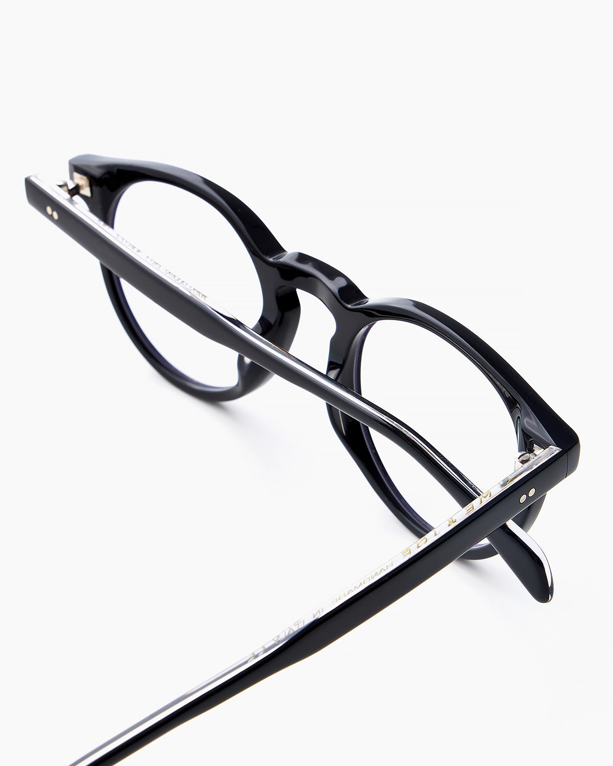 ME & JOE Benjamin black optical glasses – angled view