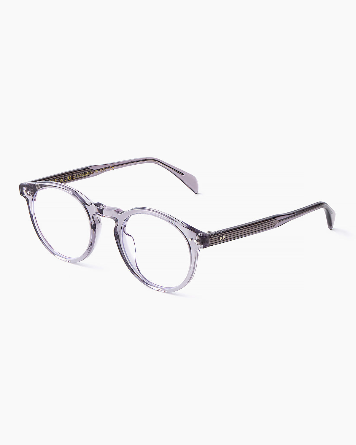 ME & JOE Benjamin grey optical glasses – three-quarter view